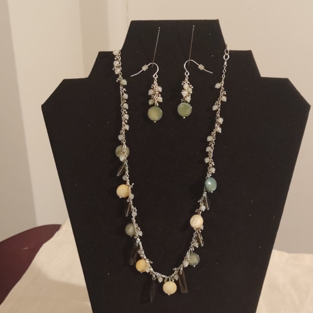 Lia Sophia Multicolor Necklace with Earrings
